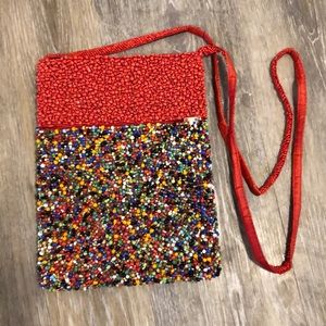 Multicolored beaded purse!